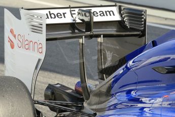 World © Octane Photographic Ltd. Sauber F1 Team C34-Ferrari – Felipe Nasr. Friday 27th February 2015, F1 Winter test #3, Circuit de Barcelona-Catalunya, Spain Test 2 Day 2. Digital Ref : 1193CB1L1707