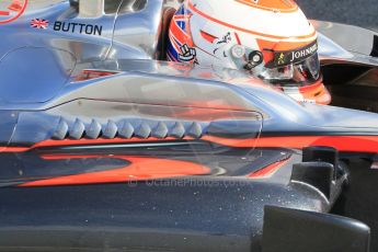 World © Octane Photographic Ltd. McLaren Honda MP4/30 – Jenson Button. Friday 27th February 2015, F1 Winter test #3, Circuit de Barcelona-Catalunya, Spain Test 2 Day 2. Digital Ref: 1193CB1L1781