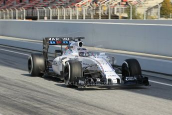 World © Octane Photographic Ltd. Williams Martini Racing FW37 – Valtteri Bottas. Saturday. Friday 27th February 2015, F1 Winter test #3, Circuit de Barcelona-Catalunya, Spain Test 2 Day 2. Digital Ref : 1193CB1L1827