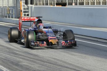 World © Octane Photographic Ltd. Scuderia Toro Rosso STR10 – Max Verstappen. Friday 27th February 2015, F1 Winter test #3, Circuit de Barcelona-Catalunya, Spain Test 2 Day 2. Digital Ref : 1193CB1L1837