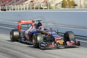 World © Octane Photographic Ltd. Scuderia Toro Rosso STR10 – Max Verstappen. Friday 27th February 2015, F1 Winter test #3, Circuit de Barcelona-Catalunya, Spain Test 2 Day 2. Digital Ref : 1193CB1L1840