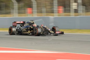 World © Octane Photographic Ltd. Lotus F1 Team E23 Hybrid – Pastor Maldonado. Friday 27th February 2015, F1 Winter test #3, Circuit de Barcelona-Catalunya, Spain Test 2 Day 2. Digital Ref : 1193CB1L1858