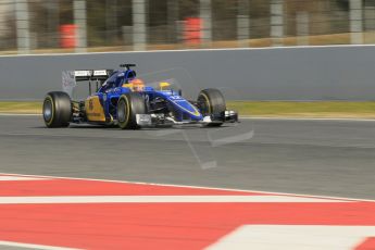 World © Octane Photographic Ltd. Sauber F1 Team C34-Ferrari – Felipe Nasr. Friday 27th February 2015, F1 Winter test #3, Circuit de Barcelona-Catalunya, Spain Test 2 Day 2. Digital Ref : 1193CB1L1865