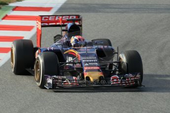 World © Octane Photographic Ltd. Scuderia Toro Rosso STR10 – Max Verstappen. Friday 27th February 2015, F1 Winter test #3, Circuit de Barcelona-Catalunya, Spain Test 2 Day 2. Digital Ref : 1193CB1L1949