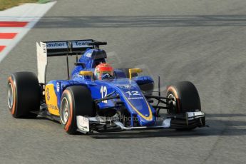 World © Octane Photographic Ltd. Sauber F1 Team C34-Ferrari – Felipe Nasr. Friday 27th February 2015, F1 Winter test #3, Circuit de Barcelona-Catalunya, Spain Test 2 Day 2. Digital Ref : 1193CB1L1954