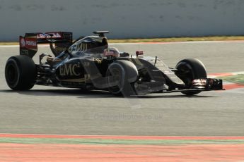 World © Octane Photographic Ltd. Lotus F1 Team E23 Hybrid – Pastor Maldonado. Friday 27th February 2015, F1 Winter test #3, Circuit de Barcelona-Catalunya, Spain Test 2 Day 2. Digital Ref : 1193CB1L2027