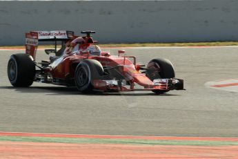 World © Octane Photographic Ltd. Scuderia Ferrari SF15-T– Sebastian Vettel. Friday 27th February 2015, F1 Winter test #3, Circuit de Barcelona-Catalunya, Spain Test 2 Day 2. Digital Ref : 1193CB1L2030