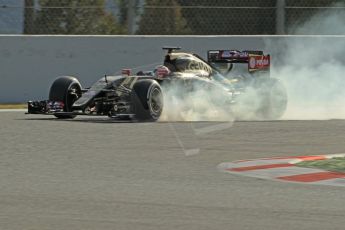 World © Octane Photographic Ltd. Lotus F1 Team E23 Hybrid – Pastor Maldonado. Friday 27th February 2015, F1 Winter test #3, Circuit de Barcelona-Catalunya, Spain Test 2 Day 2. Digital Ref : 1193CB1L2052