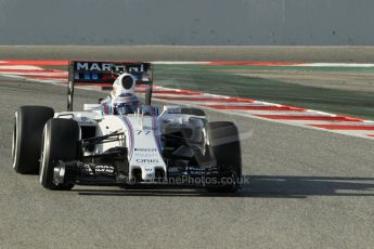 World © Octane Photographic Ltd. Williams Martini Racing FW37 – Valtteri Bottas. Saturday. Friday 27th February 2015, F1 Winter test #3, Circuit de Barcelona-Catalunya, Spain Test 2 Day 2. Digital Ref : 1193CB1L2078