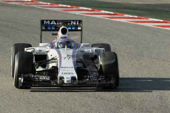 World © Octane Photographic Ltd. Williams Martini Racing FW37 – Valtteri Bottas. Saturday. Friday 27th February 2015, F1 Winter test #3, Circuit de Barcelona-Catalunya, Spain Test 2 Day 2. Digital Ref : 1193CB1L2083