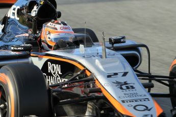 World © Octane Photographic Ltd. Sahara Force India VJM08 – Nico Hulkenberg. Friday 27th February 2015, F1 Winter test #3, Circuit de Barcelona-Catalunya, Spain Test 2 Day 2. Digital Ref: 1193CB1L2173