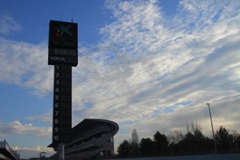World © Octane Photographic Ltd. Steadily building clouds. Friday 27th February 2015, F1 Winter test #3, Circuit de Barcelona-Catalunya, Spain Test 2 Day 2. Digital Ref : 1193CB7B1141
