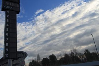 World © Octane Photographic Ltd. Steadily building clouds. Friday 27th February 2015, F1 Winter test #3, Circuit de Barcelona-Catalunya, Spain Test 2 Day 2. Digital Ref : 1193CB7B1144