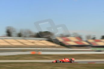 World © Octane Photographic Ltd. Scuderia Ferrari SF15-T– Sebastian Vettel. Friday 27th February 2015, F1 Winter test #3, Circuit de Barcelona-Catalunya, Spain Test 2 Day 2. Digital Ref : 1193CB7B1168