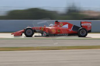 World © Octane Photographic Ltd. Scuderia Ferrari SF15-T– Sebastian Vettel. Friday 27th February 2015, F1 Winter test #3, Circuit de Barcelona-Catalunya, Spain Test 2 Day 2. Digital Ref : 1193CB7B1207