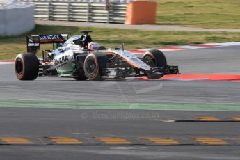 World © Octane Photographic Ltd. Sahara Force India VJM08 – Nico Hulkenberg. Friday 27th February 2015, F1 Winter test #3, Circuit de Barcelona-Catalunya, Spain Test 2 Day 2. Digital Ref: 1193CB7B1238