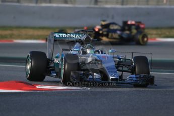 World © Octane Photographic Ltd. Mercedes AMG Petronas F1 W06 Hybrid – Nico Rosberg. Friday 27th February 2015, F1 Winter test #3, Circuit de Barcelona-Catalunya, Spain Test 2 Day 2. Digital Ref : 1193LB1D1146