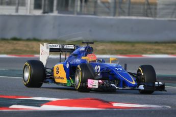 World © Octane Photographic Ltd. Sauber F1 Team C34-Ferrari – Felipe Nasr. Friday 27th February 2015, F1 Winter test #3, Circuit de Barcelona-Catalunya, Spain Test 2 Day 2. Digital Ref : 1193LB1D1205