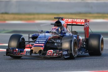 World © Octane Photographic Ltd. Scuderia Toro Rosso STR10 – Max Verstappen. Friday 27th February 2015, F1 Winter test #3, Circuit de Barcelona-Catalunya, Spain Test 2 Day 2. Digital Ref : 1193LB1D1230