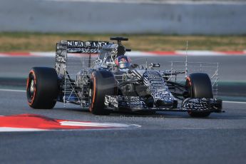 World © Octane Photographic Ltd. Infiniti Red Bull Racing RB11 – Daniil Kvyat. Friday 27th February 2015, F1 Winter test #3, Circuit de Barcelona-Catalunya, Spain Test 2 Day 2. Digital Ref : 1193LB1D1246