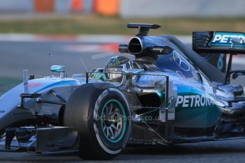 World © Octane Photographic Ltd. Mercedes AMG Petronas F1 W06 Hybrid – Nico Rosberg. Friday 27th February 2015, F1 Winter test #3, Circuit de Barcelona-Catalunya, Spain Test 2 Day 2. Digital Ref : 1193LB1D1284