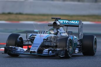 World © Octane Photographic Ltd. Mercedes AMG Petronas F1 W06 Hybrid – Nico Rosberg. Friday 27th February 2015, F1 Winter test #3, Circuit de Barcelona-Catalunya, Spain Test 2 Day 2. Digital Ref : 1193LB1D1338