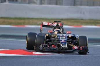 World © Octane Photographic Ltd. Lotus F1 Team E23 Hybrid – Pastor Maldonado. Friday 27th February 2015, F1 Winter test #3, Circuit de Barcelona-Catalunya, Spain Test 2 Day 2. Digital Ref : 1193LB1D1344