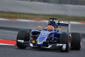 World © Octane Photographic Ltd. Sauber F1 Team C34-Ferrari – Felipe Nasr. Friday 27th February 2015, F1 Winter test #3, Circuit de Barcelona-Catalunya, Spain Test 2 Day 2. Digital Ref : 1193LB1D1429