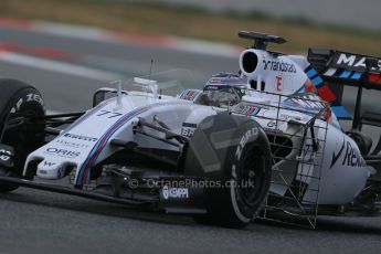 World © Octane Photographic Ltd. Williams Martini Racing FW37 – Valtteri Bottas. Saturday. Friday 27th February 2015, F1 Winter test #3, Circuit de Barcelona-Catalunya, Spain Test 2 Day 2. Digital Ref : 1193LB1D1470