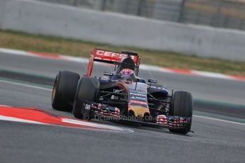 World © Octane Photographic Ltd. Scuderia Toro Rosso STR10 – Max Verstappen. Friday 27th February 2015, F1 Winter test #3, Circuit de Barcelona-Catalunya, Spain Test 2 Day 2. Digital Ref : 1193LB1D1523