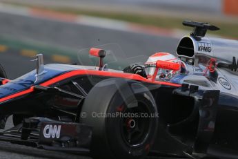 World © Octane Photographic Ltd. McLaren Honda MP4/30 – Jenson Button. Friday 27th February 2015, F1 Winter test #3, Circuit de Barcelona-Catalunya, Spain Test 2 Day 2. Digital Ref: 1193LB1D1568