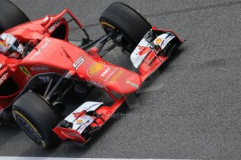 World © Octane Photographic Ltd. Scuderia Ferrari SF15-T– Sebastian Vettel. Friday 27th February 2015, F1 Winter test #3, Circuit de Barcelona-Catalunya, Spain Test 2 Day 2. Digital Ref : 1193LB1D1729