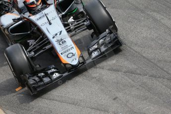 World © Octane Photographic Ltd. Sahara Force India VJM08 – Nico Hulkenberg. Friday 27th February 2015, F1 Winter test #3, Circuit de Barcelona-Catalunya, Spain Test 2 Day 2. Digital Ref: 1193LB1D1838