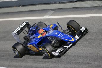 World © Octane Photographic Ltd. Sauber F1 Team C34-Ferrari – Felipe Nasr. Friday 27th February 2015, F1 Winter test #3, Circuit de Barcelona-Catalunya, Spain Test 2 Day 2. Digital Ref : 1193LB1D1976