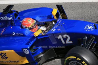 World © Octane Photographic Ltd. Sauber F1 Team C34-Ferrari – Felipe Nasr. Friday 27th February 2015, F1 Winter test #3, Circuit de Barcelona-Catalunya, Spain Test 2 Day 2. Digital Ref : 1193LB1D1984