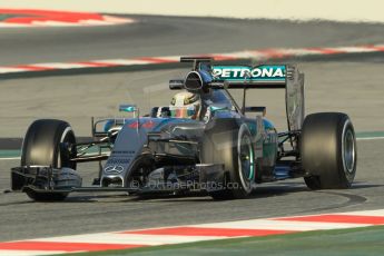 World © Octane Photographic Ltd. Mercedes AMG Petronas F1 W06 Hybrid – Lewis Hamilton. Saturday 28th February 2015, F1 Winter test #3, Circuit de Barcelona-Catalunya, Spain Test 2 Day 3. Digital Ref : 1194CB1L2432