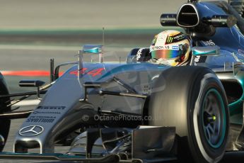 World © Octane Photographic Ltd. Mercedes AMG Petronas F1 W06 Hybrid – Lewis Hamilton. Saturday 28th February 2015, F1 Winter test #3, Circuit de Barcelona-Catalunya, Spain Test 2 Day 3. Digital Ref : 1194CB1L2456