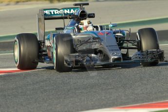 World © Octane Photographic Ltd. Mercedes AMG Petronas F1 W06 Hybrid – Lewis Hamilton. Saturday 28th February 2015, F1 Winter test #3, Circuit de Barcelona-Catalunya, Spain Test 2 Day 3. Digital Ref : 1194CB1L2463