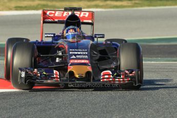 World © Octane Photographic Ltd. Scuderia Toro Rosso STR10 – Carlos Sainz Jnr. Saturday 28th February 2015, F1 Winter test #3, Circuit de Barcelona-Catalunya, Spain Test 2 Day 3. Digital Ref: 1194CB1L2854