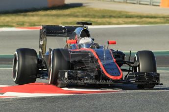 World © Octane Photographic Ltd. McLaren Honda MP4/30 – Kevin Magnussen. Saturday 28th February 2015, F1 Winter test #3, Circuit de Barcelona-Catalunya, Spain Test 2 Day 3. Digital Ref: 1194CB1L3082