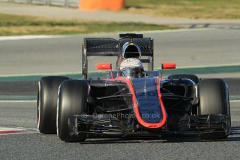 World © Octane Photographic Ltd. McLaren Honda MP4/30 – Kevin Magnussen. Saturday 28th February 2015, F1 Winter test #3, Circuit de Barcelona-Catalunya, Spain Test 2 Day 3. Digital Ref: 1194CB1L3115