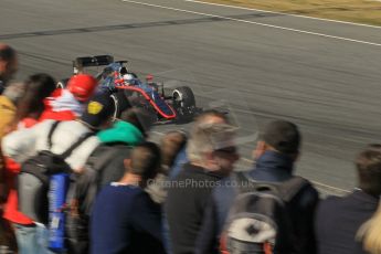 World © Octane Photographic Ltd. McLaren Honda MP4/30 – Kevin Magnussen. Saturday 28th February 2015, F1 Winter test #3, Circuit de Barcelona-Catalunya, Spain Test 2 Day 3. Digital Ref: 1194CB1L3142