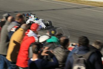 World © Octane Photographic Ltd. Williams Martini Racing FW37 – Felipe Massa. Saturday 28th February 2015, F1 Winter test #3, Circuit de Barcelona-Catalunya, Spain Test 2 Day 3. Digital Ref: 1194CB1L3148