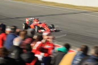 World © Octane Photographic Ltd. Scuderia Ferrari SF15-T– Kimi Raikkonen. Saturday 28th February 2015, F1 Winter test #3, Circuit de Barcelona-Catalunya, Spain Test 2 Day 3. Digital Ref: 1194CB1L3181