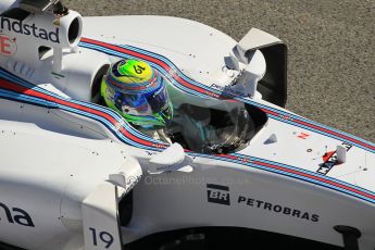 World © Octane Photographic Ltd. Williams Martini Racing FW37 – Felipe Massa. Saturday 28th February 2015, F1 Winter test #3, Circuit de Barcelona-Catalunya, Spain Test 2 Day 3. Digital Ref: 1194CB1L3257