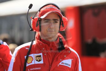 World © Octane Photographic Ltd. Scuderia Ferrari - Esteban Gutierrez - Reserve Driver. Saturday 28th February 2015, F1 Winter test #3, Circuit de Barcelona-Catalunya, Spain Test 2 Day 3. Digital Ref: 1194CB1L3523