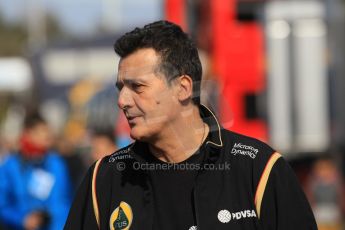 World © Octane Photographic Ltd. Lotus F1 Team - Federico Gastaldi - Deputy Team Principle. 28th February 2015, F1 Winter test #3, Circuit de Barcelona-Catalunya, Spain Test 2 Day 3. Digital Ref :