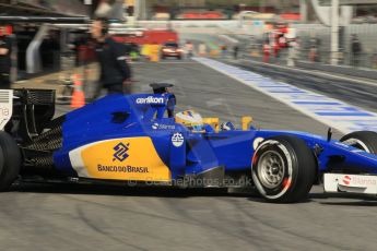 World © Octane Photographic Ltd. Sauber F1 Team C34-Ferrari – Marcus Ericsson. Saturday 28th February 2015, F1 Winter test #3, Circuit de Barcelona-Catalunya, Spain Test 2 Day 3. Digital Ref : 1194CB1L3554