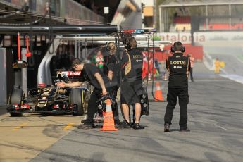 World © Octane Photographic Ltd. Lotus F1 Team E23 Hybrid – Romain Grosjean 28th February 2015, F1 Winter test #3, Circuit de Barcelona-Catalunya, Spain Test 2 Day 3. Digital Ref :1194CB1L3620