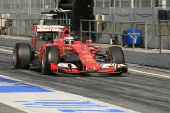 World © Octane Photographic Ltd. Scuderia Ferrari SF15-T– Kimi Raikkonen. Saturday 28th February 2015, F1 Winter test #3, Circuit de Barcelona-Catalunya, Spain Test 2 Day 3. Digital Ref: 1194CB1L3647